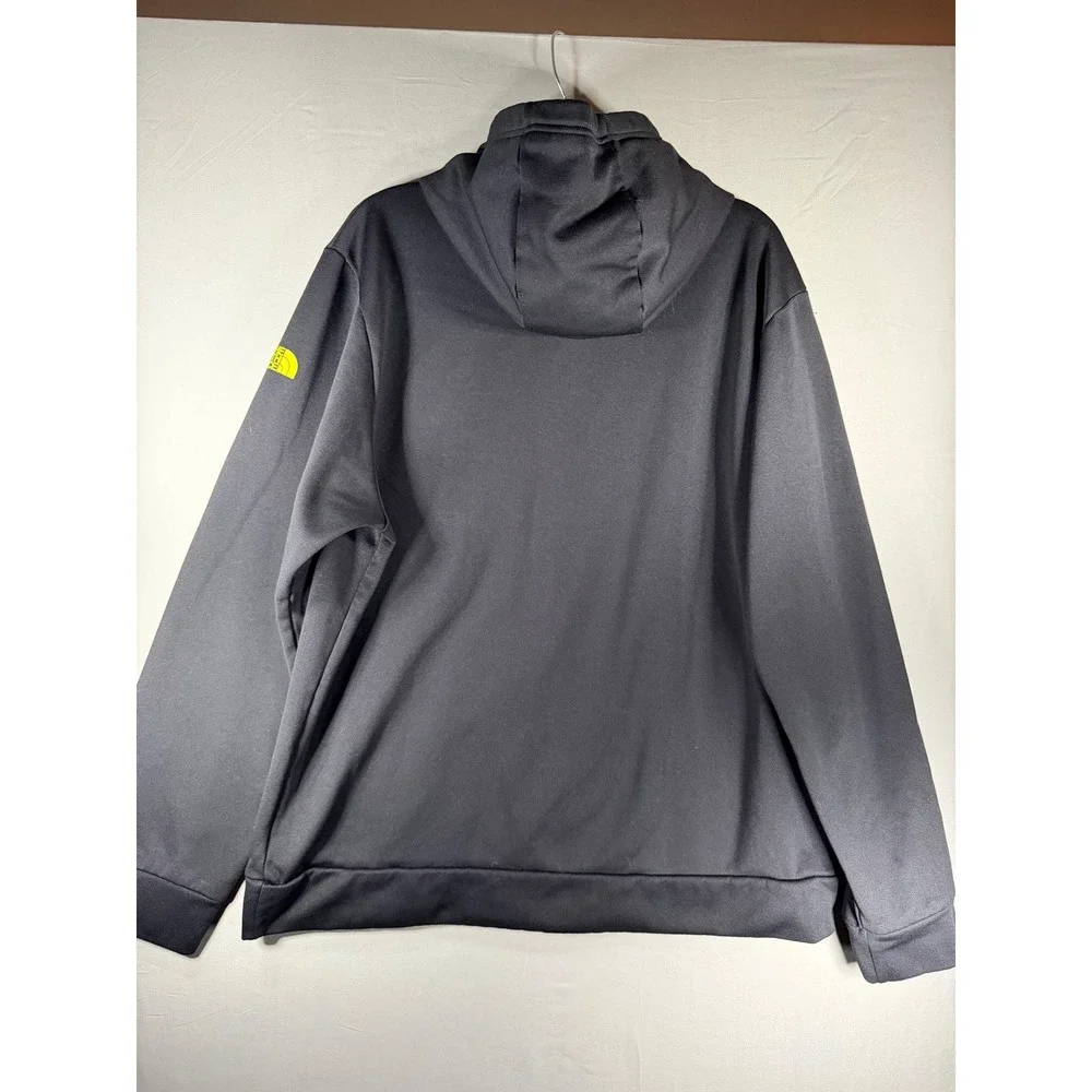 The North Face Mountain Athletics Hoodie Men XL Black Yellow Pullover Sweatshirt